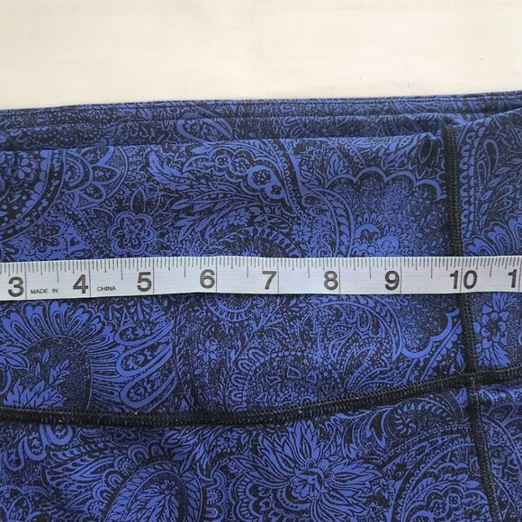 Lululemon Like Nothing Leggings 7/8 Tight - Antique Paisley Sapphire Blue Black - Picture 8 of 13